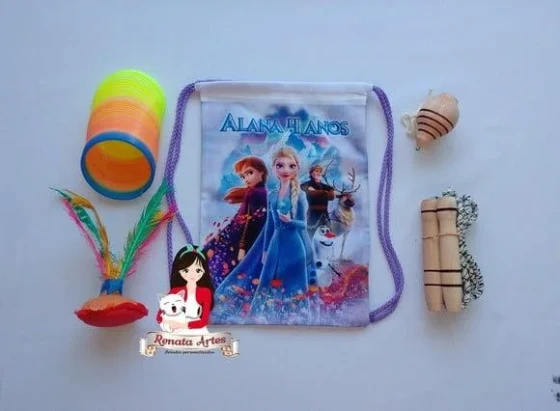 Mochila Boa Infância Tema Frozen