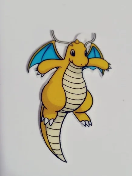 Pingente Dragonite em Acrílico Uv -3 Unidades