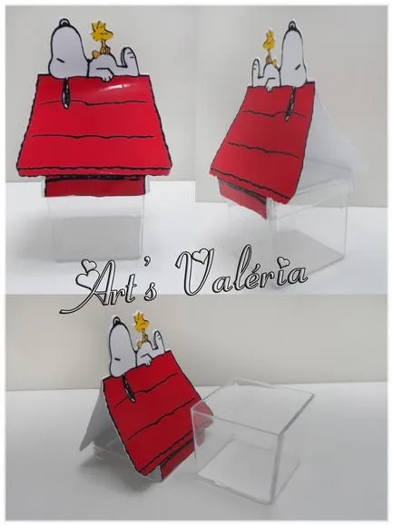 Caixinha de Acrílico Casa do Snoopy