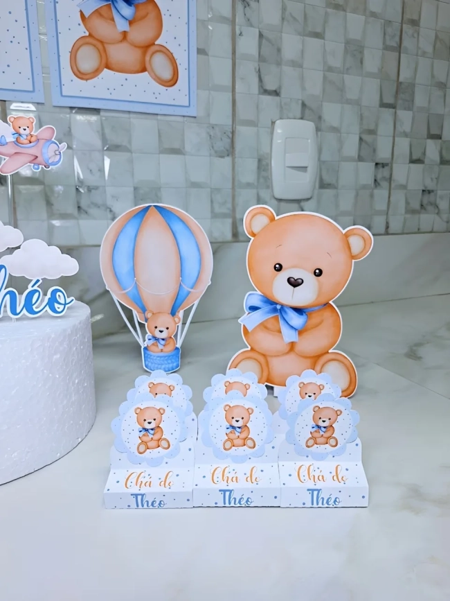 Kit Festa Completo Personalizado (Só um bolinho) - Chá de Bebê (Fazemos outros temas)