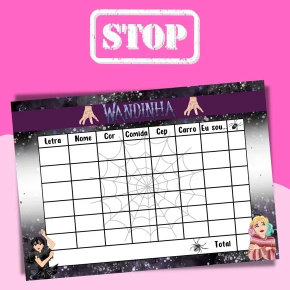 Jogo do Stop ( Conhecido Como Adedanha)