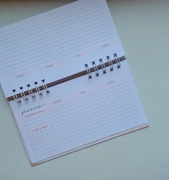 Planner de Mesa Permanente - Escolha Capa