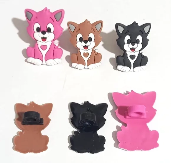 Ponteira P/lápis Gatinhos Variados- 6 Unidades