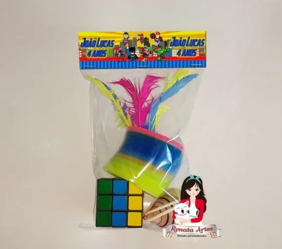 Kit Brinquedos Retrô Personalizado Tema Herois Baby