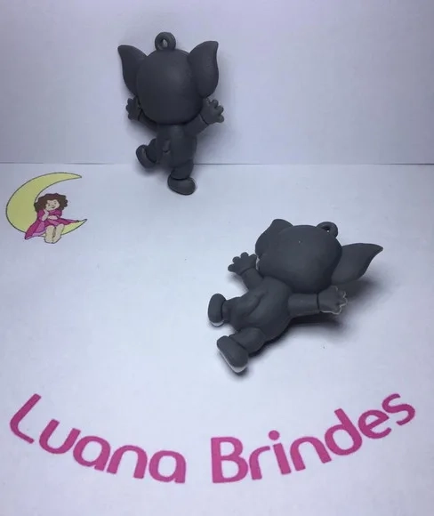 Pingente Tom Emborrachado 3d/5,5 cm Pct C/2un