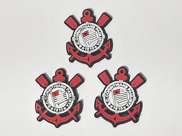 Aplique Time Emborrachados 3,5cm Pct 6 Unidades