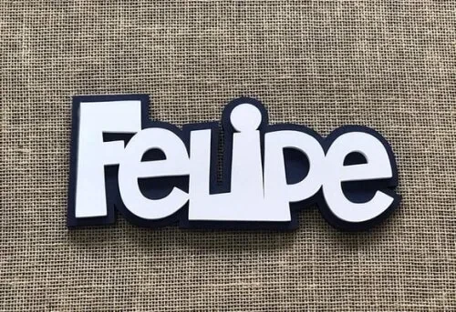 Letras Decorativas Nome de Parede Linha Sb