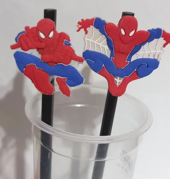 Lápis C/ponteiras Homem Aranha Emborrachado -pct C/4 Uni