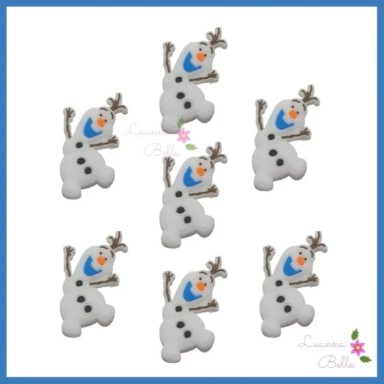 Aplique Emborrachado Olaf Frozen - pcts c/ 7 unds
