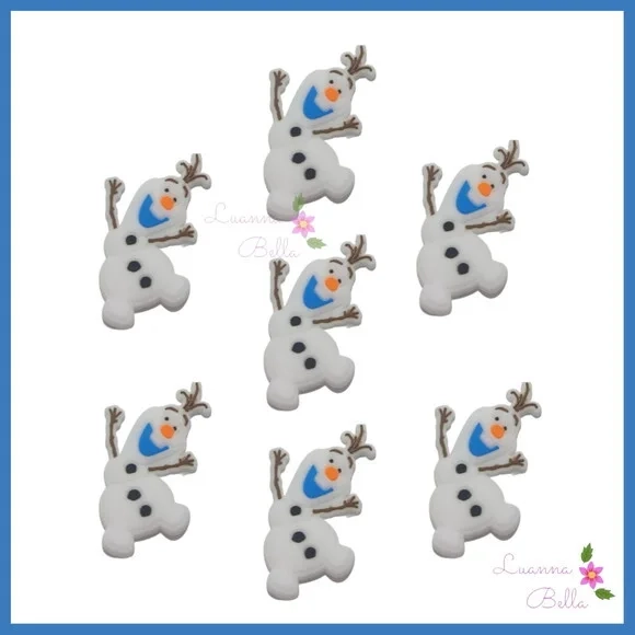 Aplique Emborrachado Olaf Frozen - pcts c/ 7 unds