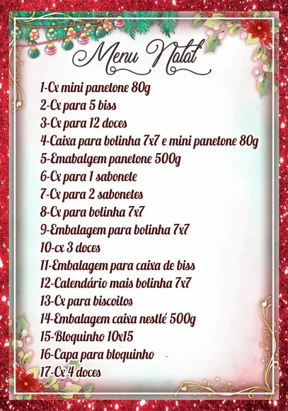 Kit Natal 2019 Lina - Arquivo de Corte, Png e pdf - Cod 45