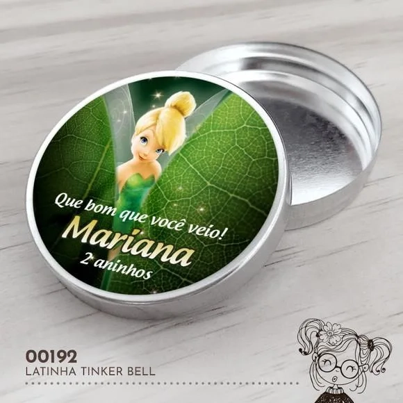 Latinha Adesivada Tinker Bell - 00192