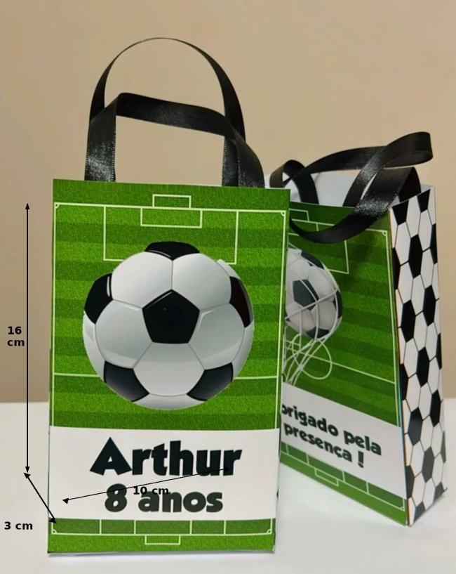 Sacolinhas Personalizadas Futebol Lembrancinhas Para Aniversário