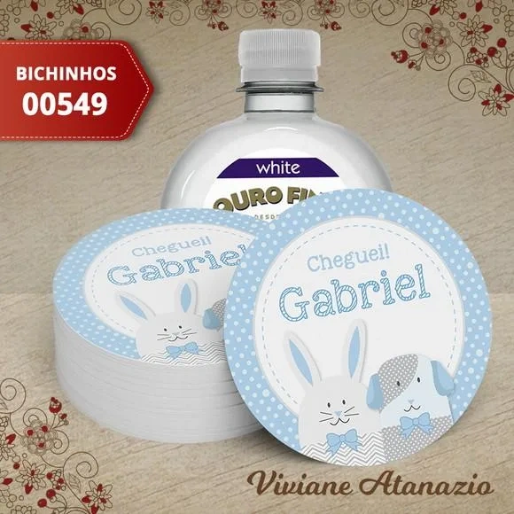 Adesivo Água Ouro Fino Bichinhos - 00549