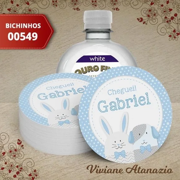 Adesivo Água Ouro Fino Bichinhos - 00549