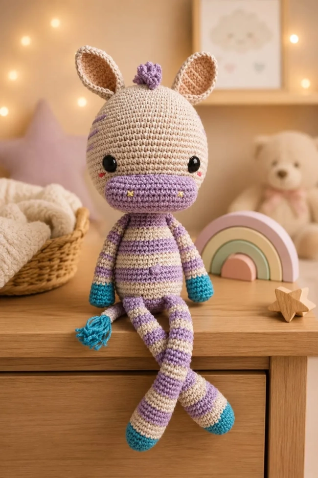 Amigurumis girafa  divertida