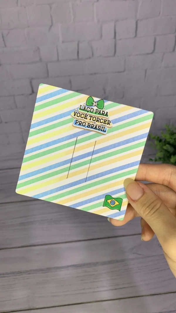 Tags 9x9 Personalizada para 1 bico de pato/Hair Clips ou Laços - Offset 240g
