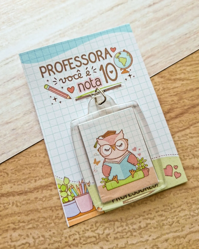 Chaveiro Personalizado Dia dos Professores