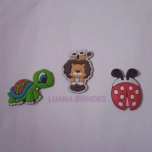 Apliques Emborrachado de Animais Variados - Pct c/ 9 Unid