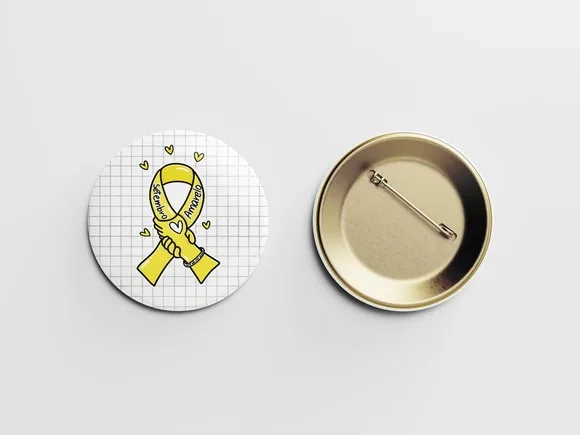 Botton Alfinete 38mm - Setembro Amarelo