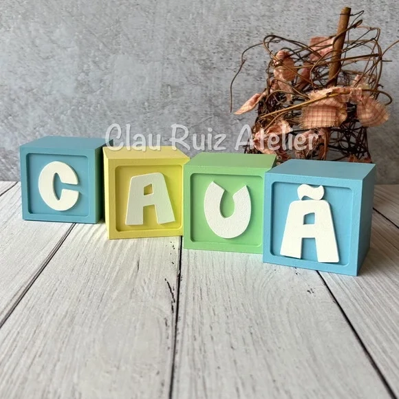 Candy Colors - Cubos 6x6 Decoração Bebê - Cubos Ts
