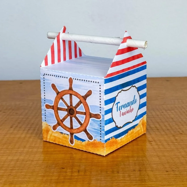 PEGUE E MONTE - Kit Festa URSINHO MARINHEIRO - Decoração de Festa | Lembrancinhas | Aniversário | Personalizados