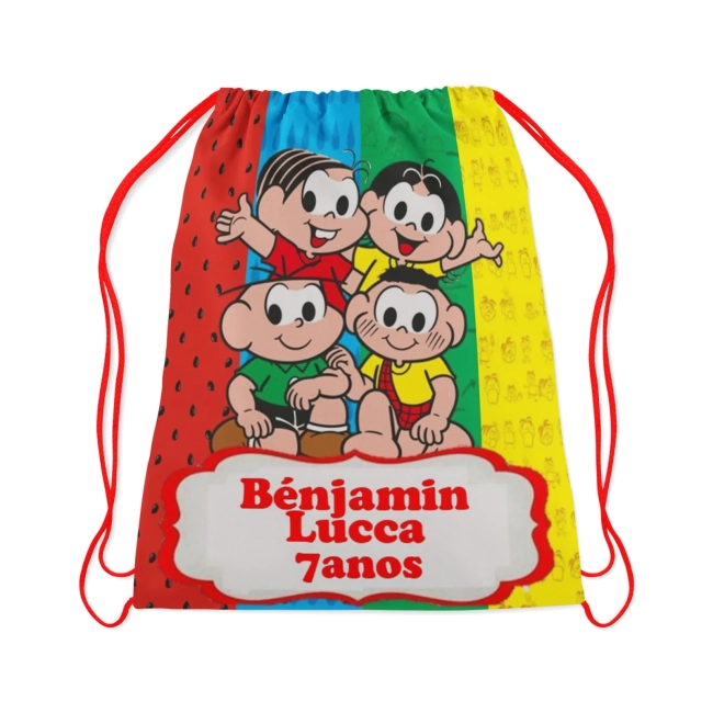 mochilinhas personalizada turma da monica