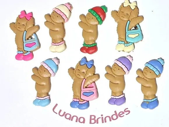 Aplique Bobbie Goods Emborrachado Pacote com 8 Unidades