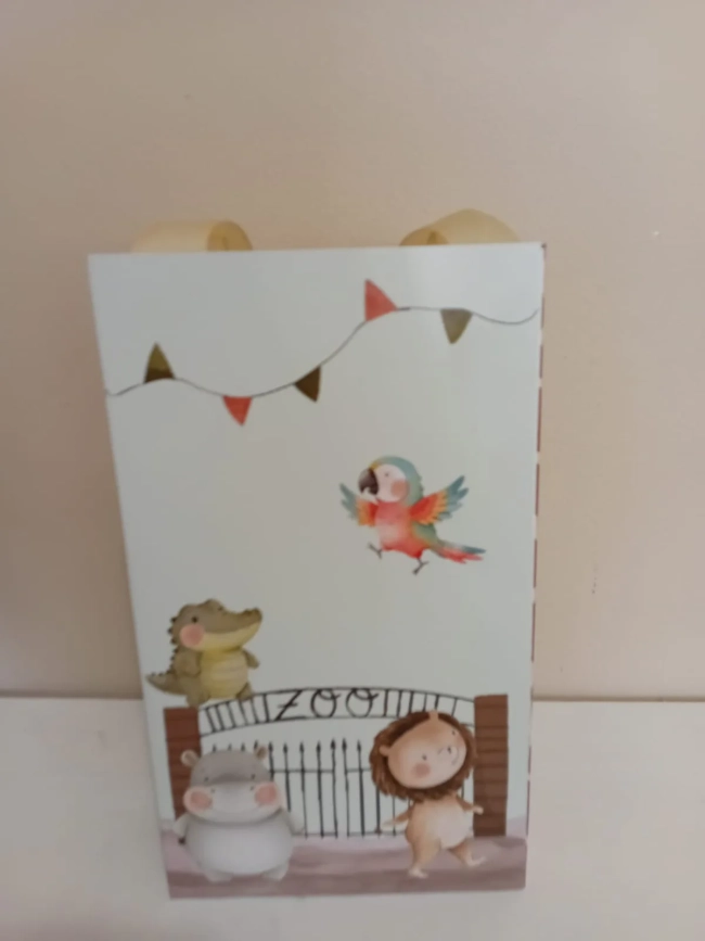 Sacolinhas Personalizadas Zoológico para Lembrancinhas