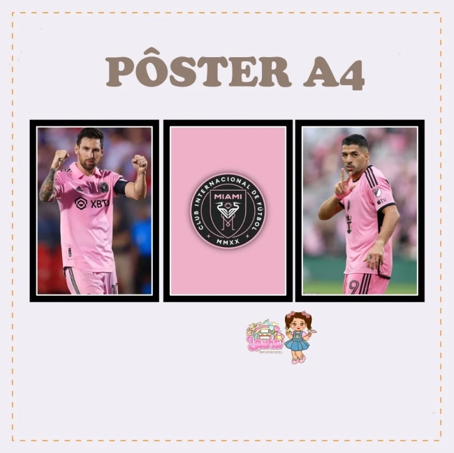 Kit Festa Só Um Bolinho INTER DE MIAMI - Decoração de Festa