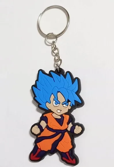 Chaveiro Goku Dragon Ball Emborrachado - 4 Unidades