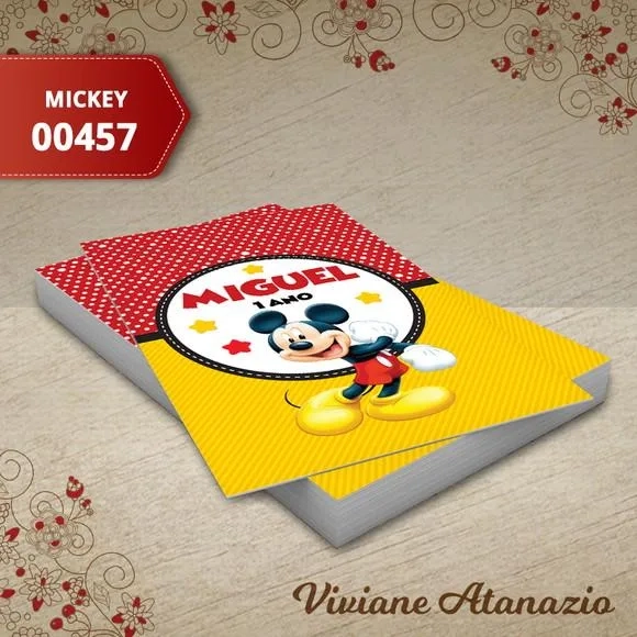 Adesivo Tubete Mickey - 00457
