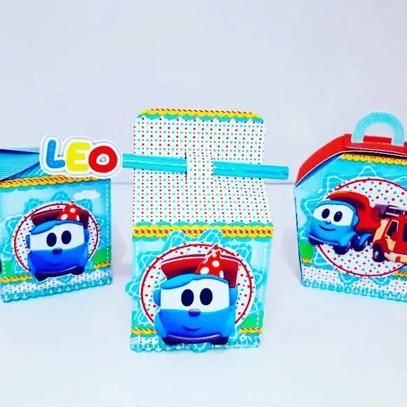 Kit 60 Lembrancinhas Léo e o Caminhão