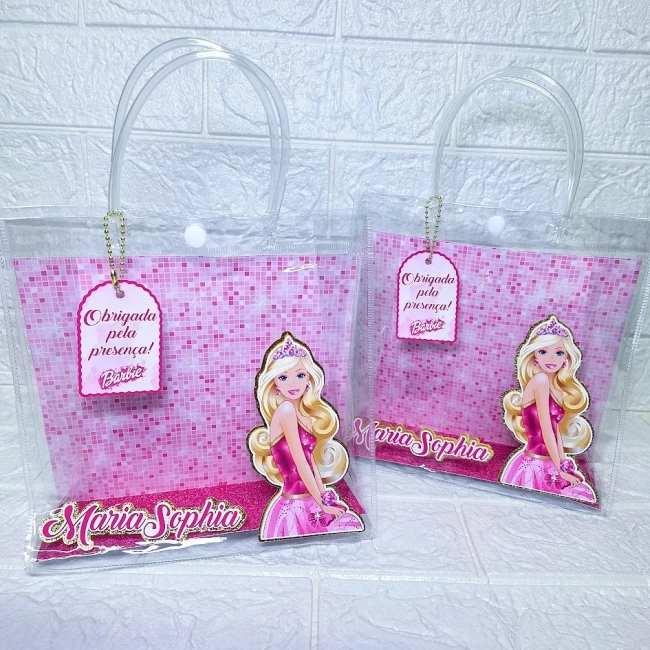 Sacola Pvc Transparente - Barbie