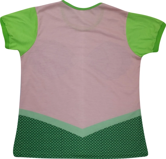 Blusa Adulto Fantasia Sereia Escamas Verdes com Biquíni de Conchas Roxas