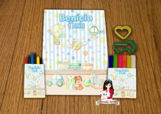 Kit Passatempo Personalizado Brinquedos Vintage
