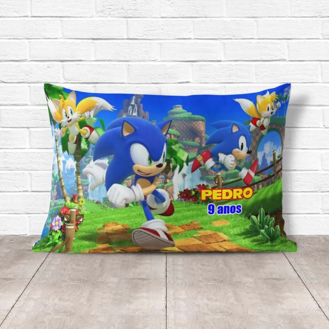 Almofada Personalizada lembrancinhas Sonic