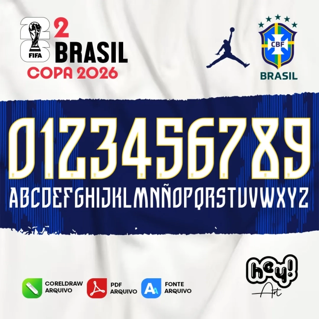 Fonte Vetor Brasil Copa 2026