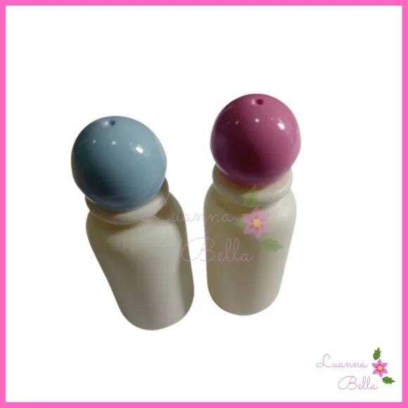 Frasco Facetado de PVC 30 ml C/Tampas Bolinha -Pct c/10 unds