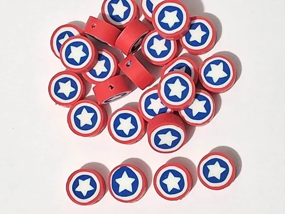 Conta Heróis Marvel Emborrachado Furo Passante Pacotes com 2