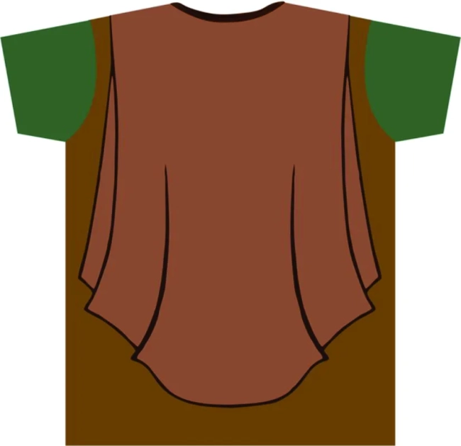 Camiseta infantil de Aventura : Traje de Caçador Explorador Verde e Cinza com Detalhes Estampados