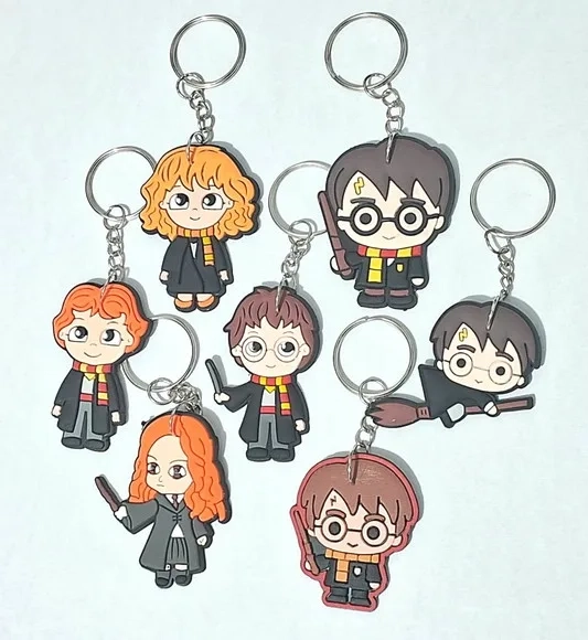 Chaveiro Harry Potter Emborrachado Pacotes C/6 Unidades