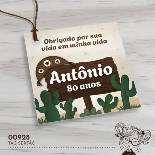Tag Quadrada Sertão - 00928