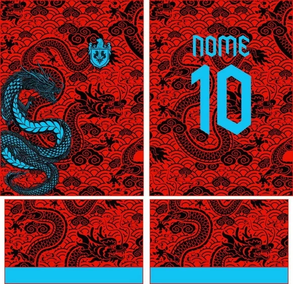 Arte Vetor Camisa Interclasse Dragão Mod-135