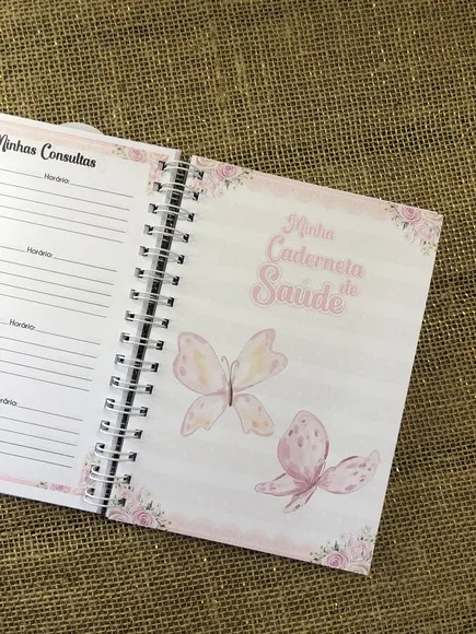 Caderneta de Saúde / Vacinação Personalizada - Borboletas