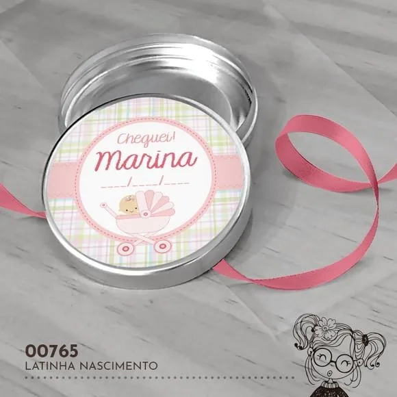 Latinha Adesivada Nascimento - 00765