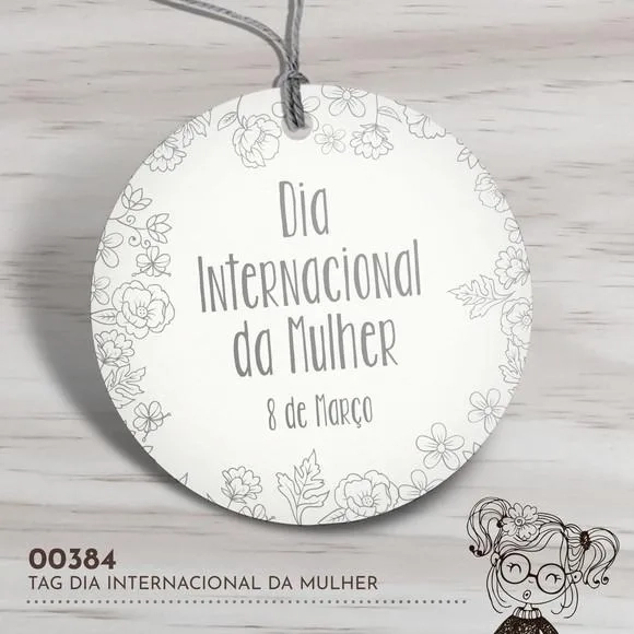 Tag Redonda Dia Internacional da Mulher - 00384