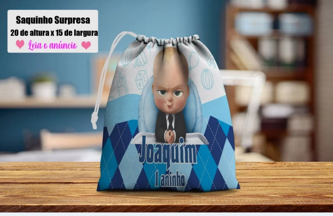 Saquinho Supresa para lembrancinhas Poderoso Chefinho