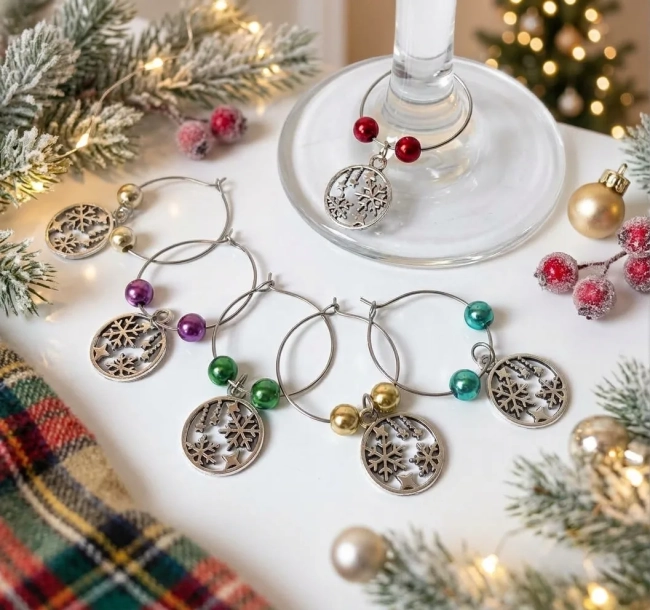 Kit Marcador De Taças diversos Natal e Ano novo (Escolha O Modelo)