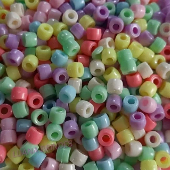 Miçanga Tererê Colorida 6mm Pacote com 15 Gramas